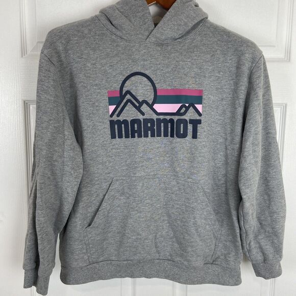 Marmot Mountain Works Hoodie Women's Large Gray Pullover Sweatshirt - Picture 1 of 7